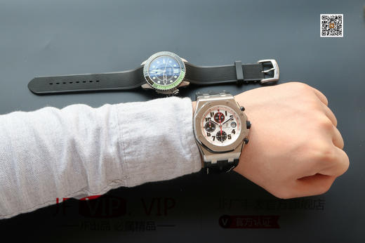 JF爱彼皇家橡树离岸型26170st。克隆原装3126多功能计时机械机芯！原装正品1:1开模，42mm直径，尺寸重量做工无差距！全功能计时！皮表带，男士手表，自动机械机芯，密底 商品图8