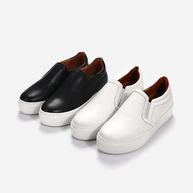 美国Wayne Flex懒人一脚蹬厚底鞋 里外全是皮软软的像踩着云朵