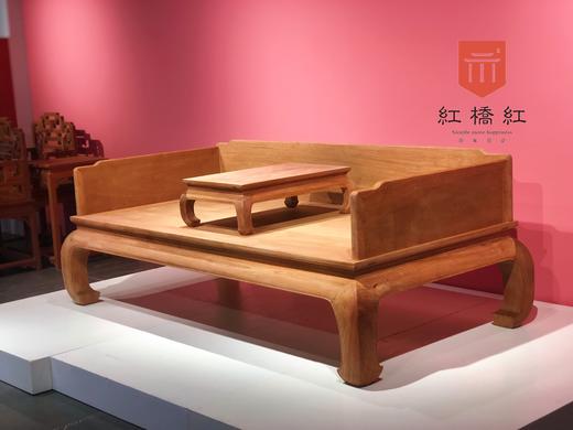 红桥红 家具严选  缅甸花梨(大果紫檀）  【弯腿罗汉床】 商品图2