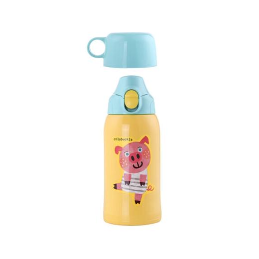 【一般贸易】日本虎牌TIGER儿童保温杯 老款MBR-B06C YP小猪款  600ml 商品图2