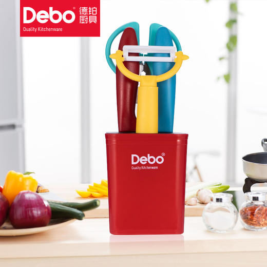 Debo德铂萨曼塔水果刀不锈钢瓜刨组合5件套 商品图0