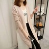 【特价款】LY-AY-007秋季新款韩版毛衣女纯色宽松口袋针织开衫 商品缩略图1