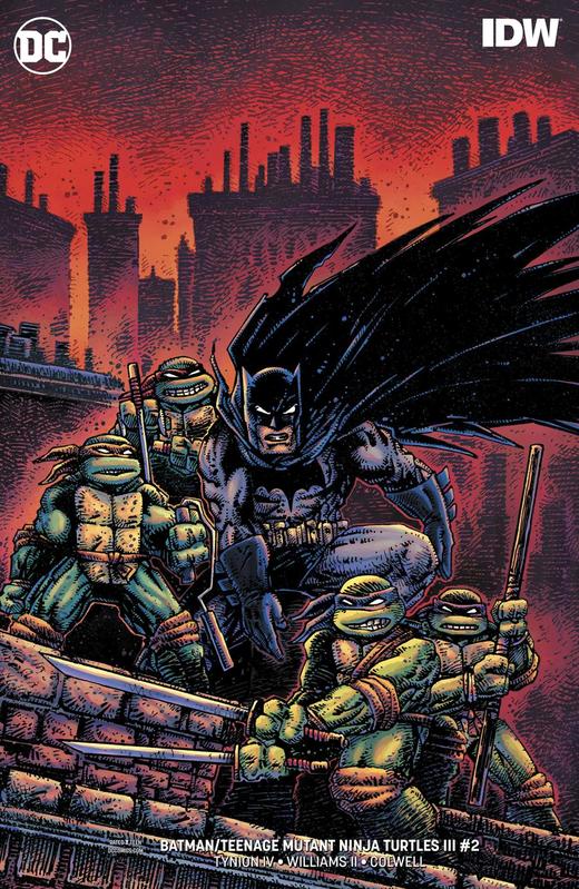 蝙蝠侠/忍者神龟 V3 斜线 Batman Teenage Mutant Ninja Turtles III（2019）变体 商品图4