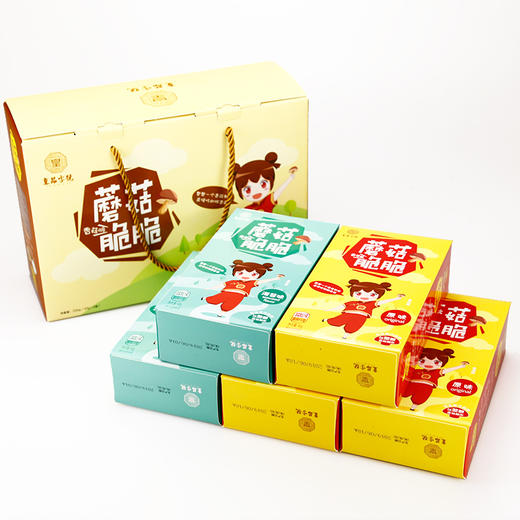 蘑菇脆脆 礼盒装（原味、香辣、海苔三种口味）国民网红零食  超级好吃  极力推荐！！！ 商品图2