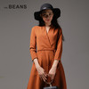 VIA BEANS-活动款  V领腰系带连身裙  9821200069 商品缩略图3
