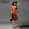 VIA BEANS-活动款  V领腰系带连身裙  9821200069 商品缩略图2
