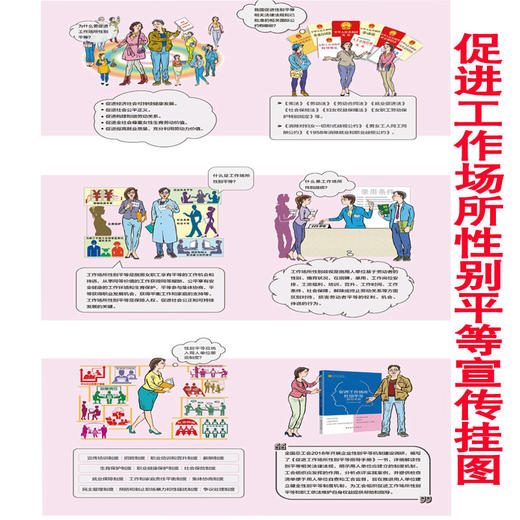 促进工作场所性别平等宣传挂画1+促进工作中各环节的性别平等宣挂画2 商品图0