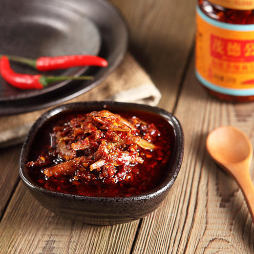 茂德公辣椒酱下饭牛肉酱+鱼仔+鸡丁酱香辣拌面拌饭辣酱225g*3礼盒 商品图3