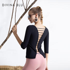 DIVINA BLU 马德里系列  马德里七分袖02  迪唯纳瑜伽进步七分袖