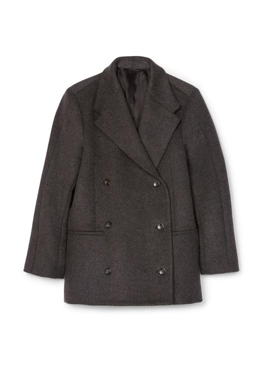Toteme 19AW 炭灰色VOLTERRA双排扣西装夹克 商品图4