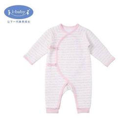i-baby旗帜pima棉空气层系带连身衣 【秋冬款】宝宝内衣睡衣连身衣