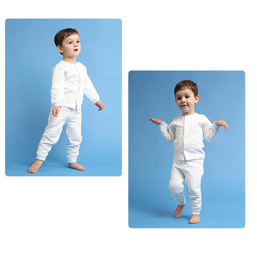 i-baby旗帜PIMA棉空气层对襟套装 商品图3