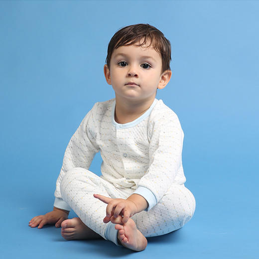 i-baby旗帜PIMA棉空气层对襟套装 商品图2