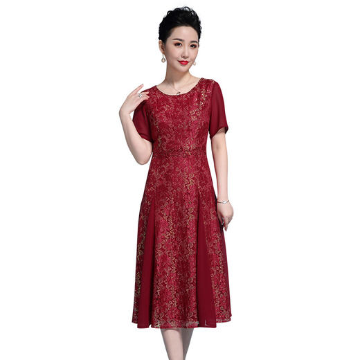 MY-92420夏季新款高端蕾丝连衣裙 商品图4