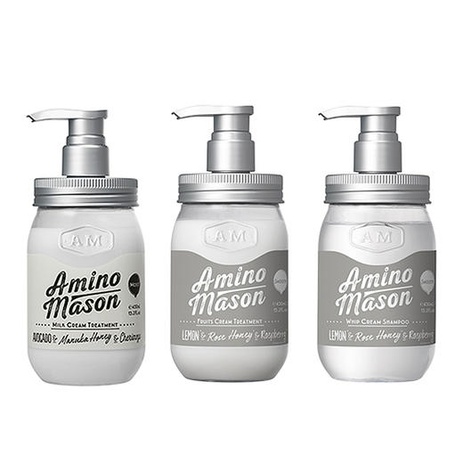 日本原装Amino mason氨基酸无硅油保湿洗发水/护发素450ml 商品图4
