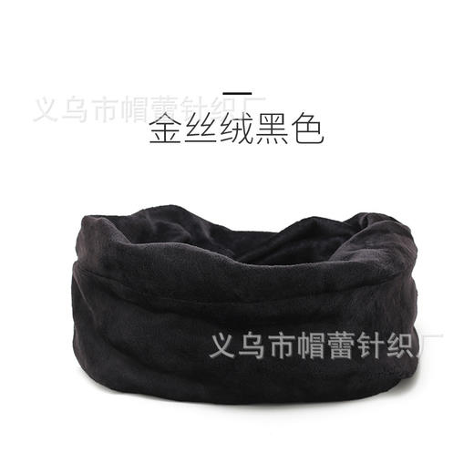 冬天围脖男女双层加毛加厚金丝绒头套围脖骑行防风寒保暖女士脖套 商品图10