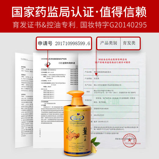 姜力四射——琴叶生姜洗发水 商品图3