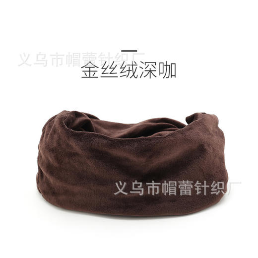 冬天围脖男女双层加毛加厚金丝绒头套围脖骑行防风寒保暖女士脖套 商品图7