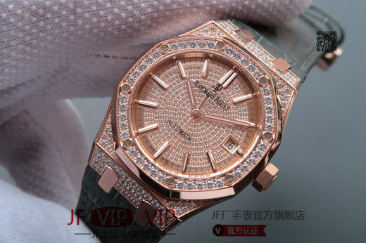 爱彼皇家橡树15402（15400的满天星款），原装正品开模表壳，连每一颗螺丝，刻度丁，LOGo和原装都一样，原装克隆3120全自动机械机芯，手工镶嵌捷克水钻，色泽亮度与原装非常接近！ 商品图1