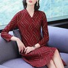 GZM-aryg9908秋装新品高端优雅连衣裙女中长款过膝气质V领长裙 商品缩略图3