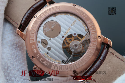 爱彼 最新款真陀飞轮 大日历窗 意大利小牛皮，42mm，手动真海鸥陀飞轮机芯，稳定可靠，值得拥有。 商品图5