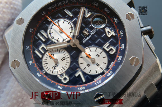 JF爱彼皇家橡树离岸型26170。克隆原装3126多功能计时机械机芯！原装正品1:1开模，42mm直径，尺寸重量做工无差距！全功能计时！皮表带，男士手表 商品图2