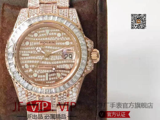 TW劳力士格林尼治型II的密镶钻特别款——ROLEX116769TBR-74779B完美还原史上最昂贵的劳力士满天星腕表。 商品图4