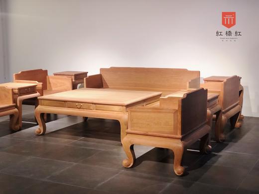 红桥红  家具严选  缅甸花梨(大果紫檀）  【抱珠沙发十件套】 商品图8