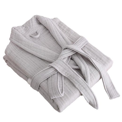 RR-13659新品长款家居服六层纱布毛巾料浴袍 商品图4