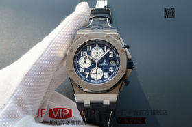 JF爱彼皇家橡树离岸型26170。克隆原装3126多功能计时机械机芯！原装正品1:1开模，42mm直径，尺寸重量做工无差距！全功能计时！皮表带，男士手表，自动机械机芯，密底