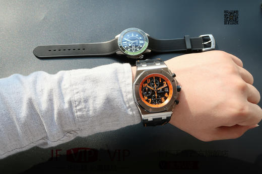 JF爱彼皇家橡树离岸型26170。克隆原装3126多功能计时机械机芯！原装正品1:1开模，42mm直径，尺寸重量做工无差距！全功能计时！皮表带，男士手表 商品图7