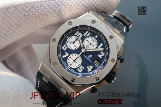 JF爱彼皇家橡树离岸型26170。克隆原装3126多功能计时机械机芯！原装正品1:1开模，42mm直径，尺寸重量做工无差距！全功能计时！皮表带，男士手表，自动机械机芯，密底 商品图2