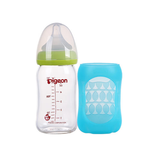 【一般贸易】Pigeon贝亲自然实感宽口径玻璃奶瓶安心组合160ML AA117 商品图0
