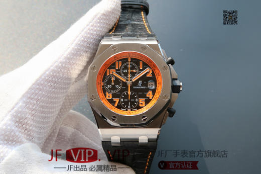 JF爱彼皇家橡树离岸型26170。克隆原装3126多功能计时机械机芯！原装正品1:1开模，42mm直径，尺寸重量做工无差距！全功能计时！皮表带，男士手表 商品图0