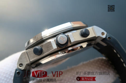 JF爱彼皇家橡树离岸型26170。克隆原装3126多功能计时机械机芯！原装正品1:1开模，42mm直径，尺寸重量做工无差距！全功能计时！皮表带，男士手表，自动机械机芯，密底 商品图4