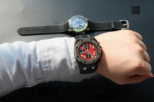 JF爱彼皇家橡树离岸型26170。克隆原装3126多功能计时机械机芯！原装正品1:1开模，42mm直径，尺寸重量做工无差距！全功能计时！皮表带，男士手表 商品图8