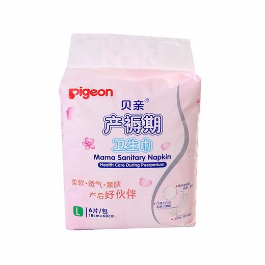 【一般贸易】贝亲产褥期卫生巾L-6片（18*60cm）XA224 商品图0