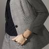 威尔士亲王格 J83A3004颈袖添香春秋新款时尚气质羊毛正装修身小西装职业装套装女装J83A3004 商品缩略图3