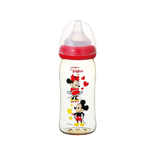 【一般贸易】日本贝亲Pigeon母乳实感PPSU奶瓶图案 米奇240ml 商品图0