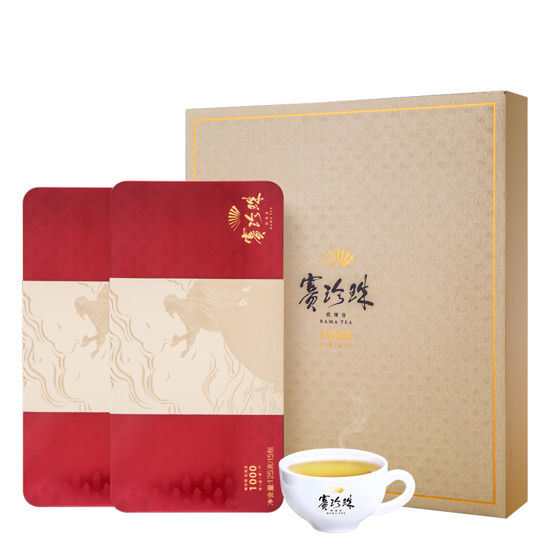 八马茶业|浓香铁观音茶叶·赛珍珠1000大礼盒.250g/盒