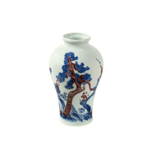 青花釉里红梅瓶 商品图0