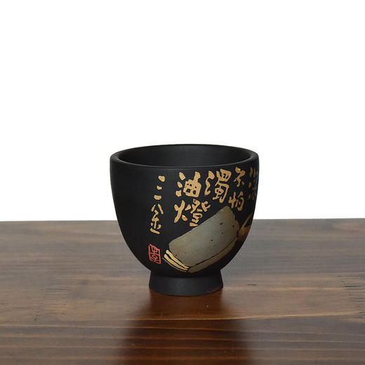 建水紫陶 三金品杯 商品图5