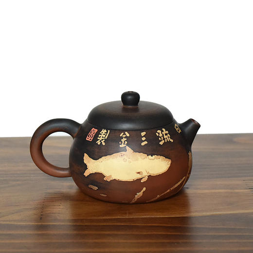 建水紫陶 三金壶 商品图0