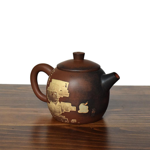 建水紫陶 三金壶 商品图1