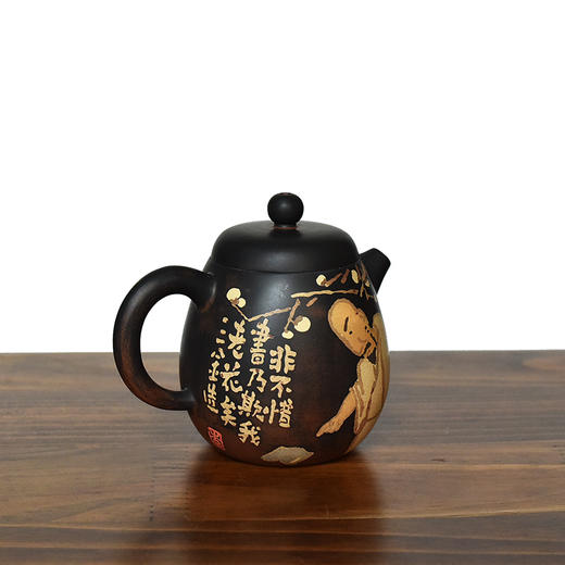 建水紫陶 三金壶 商品图1