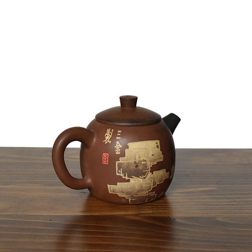 建水紫陶 三金壶 商品图2