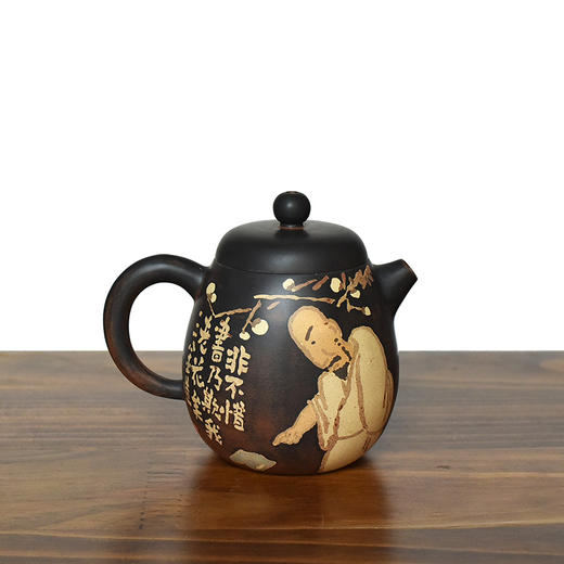 建水紫陶 三金壶 商品图0