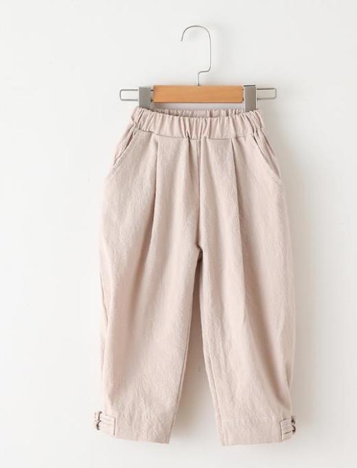 【童装】秋冬季新款棉麻长裤 商品图1