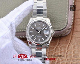 GMF劳士力更​新V2版本。 DATEJUST超级904L最‌强版​本日‌志型36系‎列腕表‎，男士腕表，精钢表带，自动机械机芯，密底。