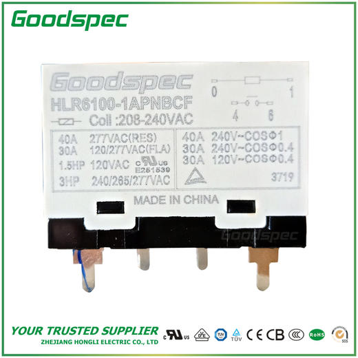 HLR6100-1APNBCF-AC208/240V功率继电器 商品图0